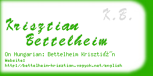 krisztian bettelheim business card
